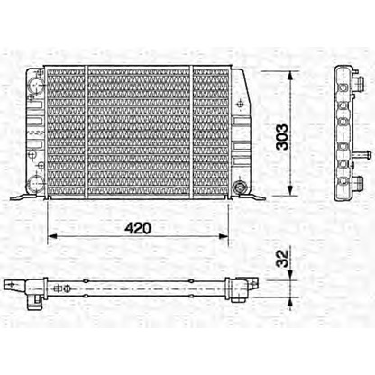 Foto Kühler, Motorkühlung MAGNETI MARELLI 350213404000