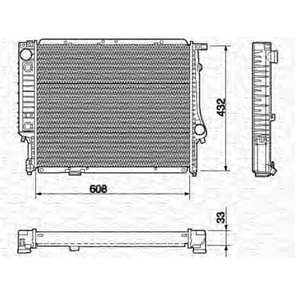 Photo Radiator, engine cooling MAGNETI MARELLI 350213422000