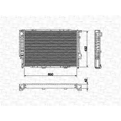 Photo Radiator, engine cooling MAGNETI MARELLI 350213423000