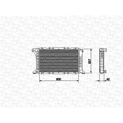 Foto Radiador, refrigeración del motor MAGNETI MARELLI 350213512000