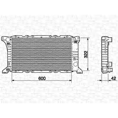 Фото Радиатор, охлаждение двигателя MAGNETI MARELLI 350213513000