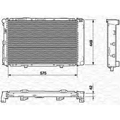 Foto Radiador, refrigeración del motor MAGNETI MARELLI 350213542000