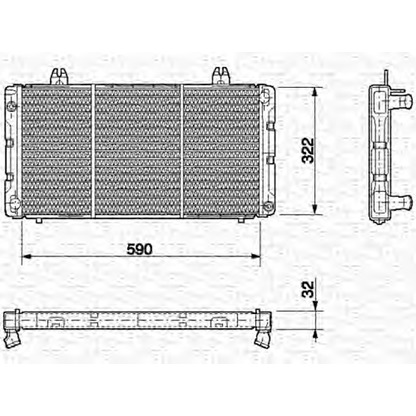 Photo Radiator, engine cooling MAGNETI MARELLI 350213628000
