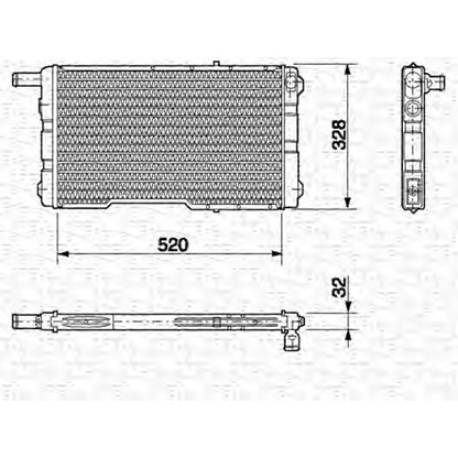 Foto Radiatore, Raffreddamento motore MAGNETI MARELLI 350213635000