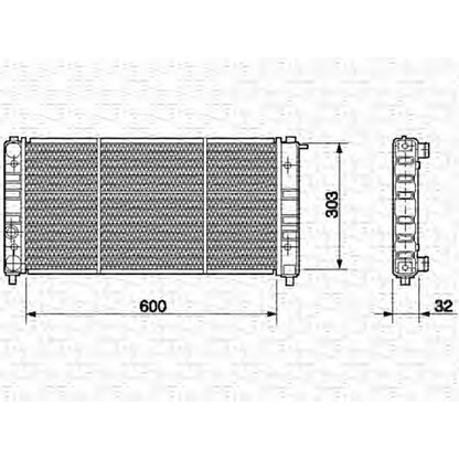 Photo Radiateur, refroidissement du moteur MAGNETI MARELLI 350213638000