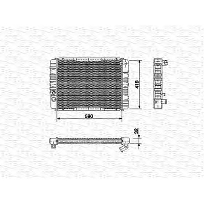 Foto Radiatore, Raffreddamento motore MAGNETI MARELLI 350213656000