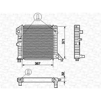 Zdjęcie Chłodnica, układ chłodzenia silnika MAGNETI MARELLI 350213662000