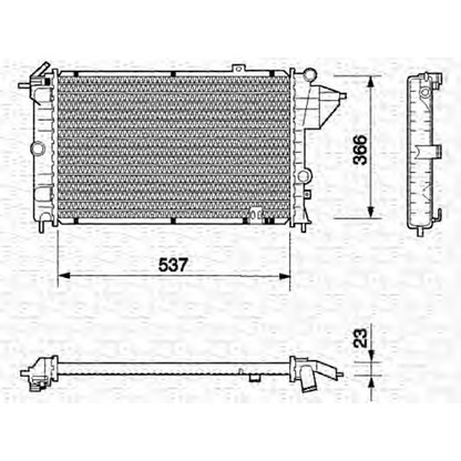 Foto Radiatore, Raffreddamento motore MAGNETI MARELLI 350213682000