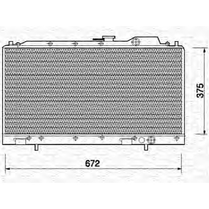 Foto Radiador, refrigeración del motor MAGNETI MARELLI 350213702000