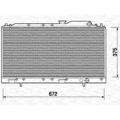 Foto Radiador, refrigeración del motor MAGNETI MARELLI 350213703000