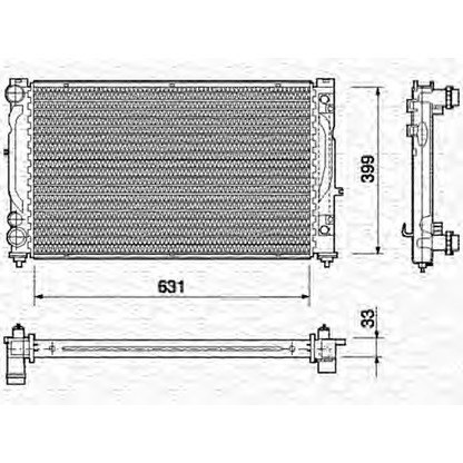 Photo Radiator, engine cooling MAGNETI MARELLI 350213739000
