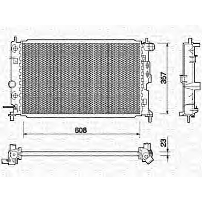 Photo Radiator, engine cooling MAGNETI MARELLI 350213755000