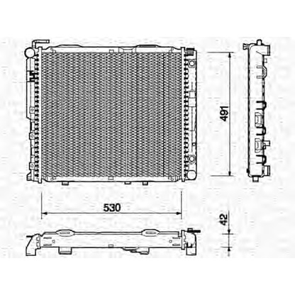 Photo Radiator, engine cooling MAGNETI MARELLI 350213763000