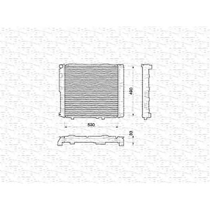 Photo Radiateur, refroidissement du moteur MAGNETI MARELLI 350213774000