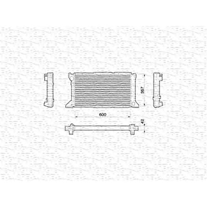 Foto Radiador, refrigeración del motor MAGNETI MARELLI 350213782000