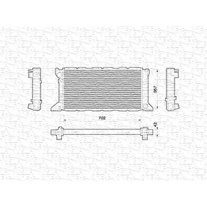 Photo Radiateur, refroidissement du moteur MAGNETI MARELLI 350213783000