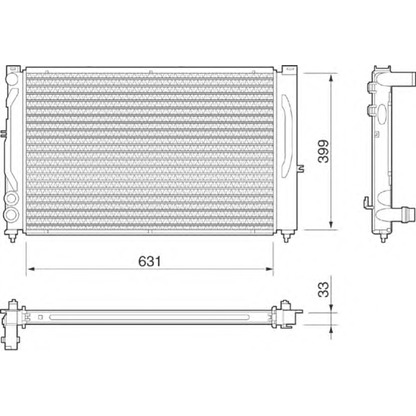 Foto Radiador, refrigeración del motor MAGNETI MARELLI 350213811000