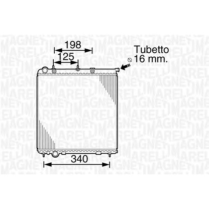 Zdjęcie Chłodnica, układ chłodzenia silnika MAGNETI MARELLI 350213821000