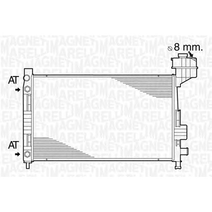 Photo Radiateur, refroidissement du moteur MAGNETI MARELLI 350213822000