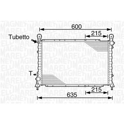 Photo Radiateur, refroidissement du moteur MAGNETI MARELLI 350213832000