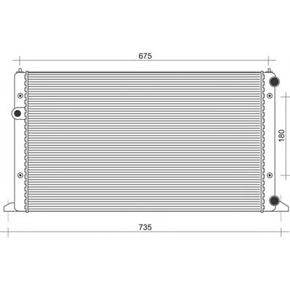 Photo Radiator, engine cooling MAGNETI MARELLI 350213839000