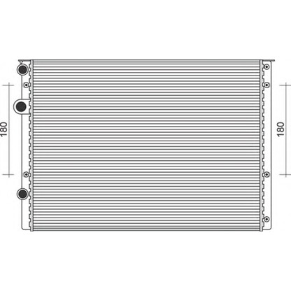 Photo Radiator, engine cooling MAGNETI MARELLI 350213843000