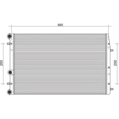 Photo Radiateur, refroidissement du moteur MAGNETI MARELLI 350213850000