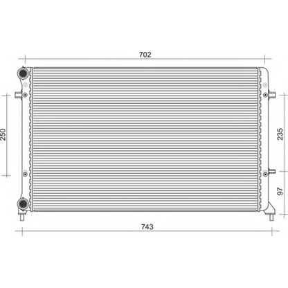 Photo Radiateur, refroidissement du moteur MAGNETI MARELLI 350213853000