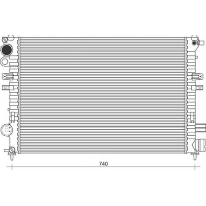 Photo Radiateur, refroidissement du moteur MAGNETI MARELLI 350213866000