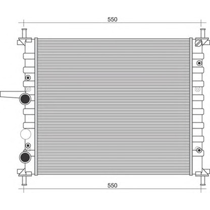 Photo Radiateur, refroidissement du moteur MAGNETI MARELLI 350213895000