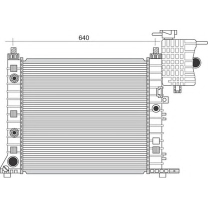 Photo Radiateur, refroidissement du moteur MAGNETI MARELLI 350213944000