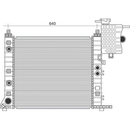 Photo Radiateur, refroidissement du moteur MAGNETI MARELLI 350213945000