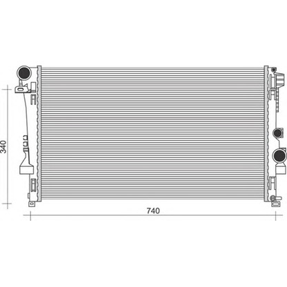 Foto Radiatore, Raffreddamento motore MAGNETI MARELLI 350213955000