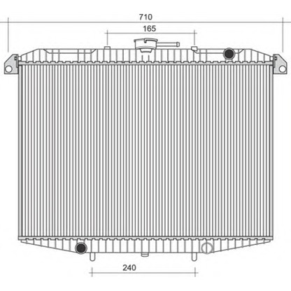 Photo Radiator, engine cooling MAGNETI MARELLI 350213956000