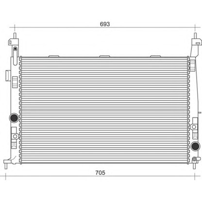 Foto Radiador, refrigeración del motor MAGNETI MARELLI 350213971000