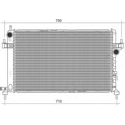 Photo Radiateur, refroidissement du moteur MAGNETI MARELLI 350213977000