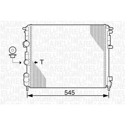 Фото Радиатор, охлаждение двигателя MAGNETI MARELLI 350213990000