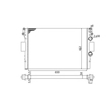 Foto Radiatore, Raffreddamento motore MAGNETI MARELLI 350213170003