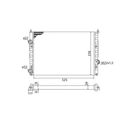 Foto Kühler, Motorkühlung MAGNETI MARELLI 350213808003