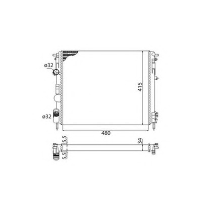 Foto Radiatore, Raffreddamento motore MAGNETI MARELLI 350213991003