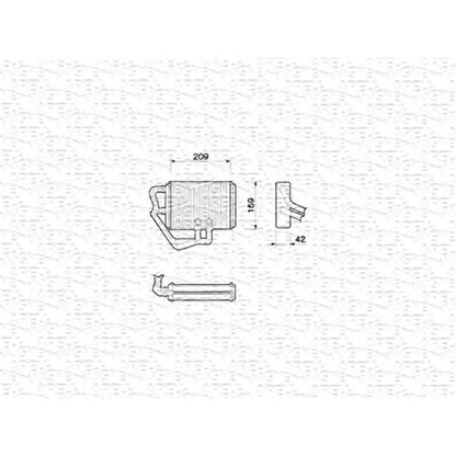 Foto Wärmetauscher, Innenraumheizung MAGNETI MARELLI 350218065000