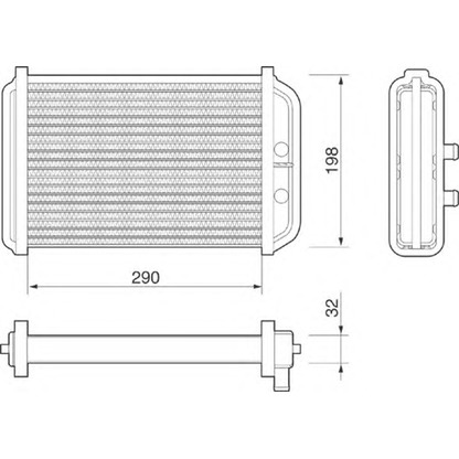 Photo Heat Exchanger, interior heating MAGNETI MARELLI 350218068000