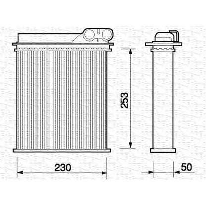 Foto Radiador de calefacción MAGNETI MARELLI 350218105000