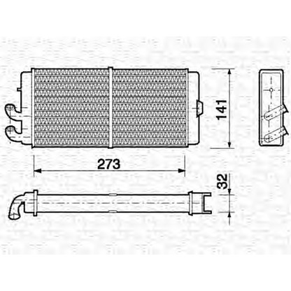 Photo Heat Exchanger, interior heating MAGNETI MARELLI 350218150000