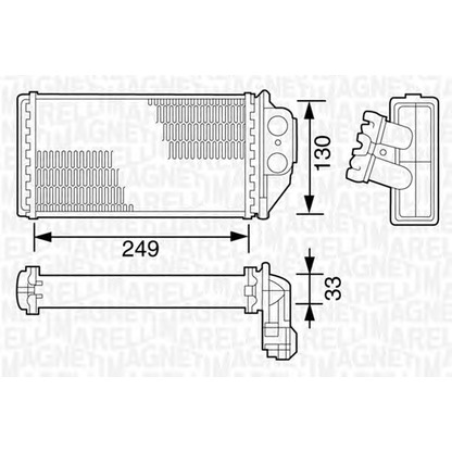 Foto Radiador de calefacción MAGNETI MARELLI 350218163000