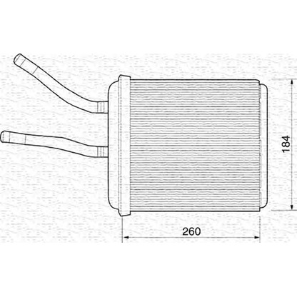 Фото Теплообменник, отопление салона MAGNETI MARELLI 350218218000