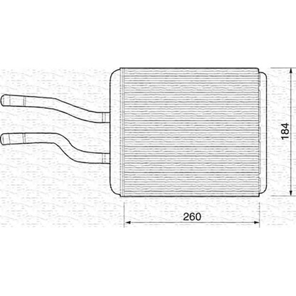 Photo Heat Exchanger, interior heating MAGNETI MARELLI 350218219000