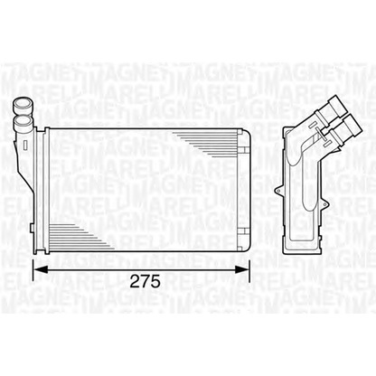 Foto Wärmetauscher, Innenraumheizung MAGNETI MARELLI 350218221000