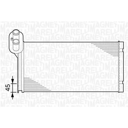 Photo Heat Exchanger, interior heating MAGNETI MARELLI 350218223000