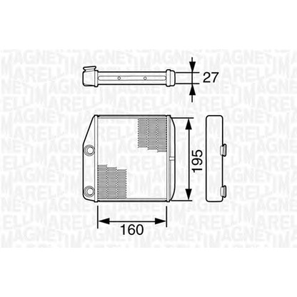 Photo Heat Exchanger, interior heating MAGNETI MARELLI 350218227000